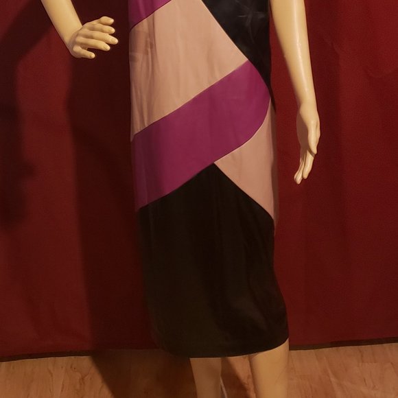 Leather-Like Dress - Picture 2 of 2